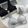 Alphabet Sleeve Head No Steel Ring No Trace Sports Threaded Underwear Upper Support Anti-sagging Gathering Soft Support Can Be Worn Outside Women