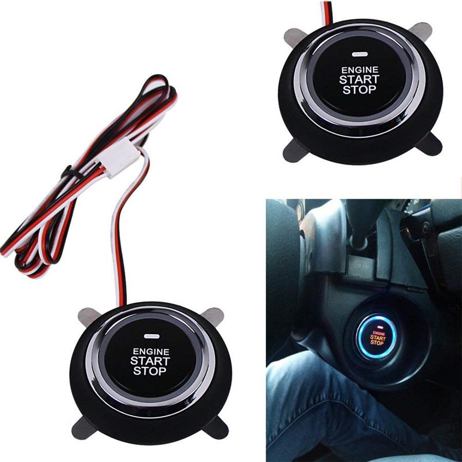 New Universal Car Ignition Switch Engine Start Push Button Keyless Entry Starter Kit