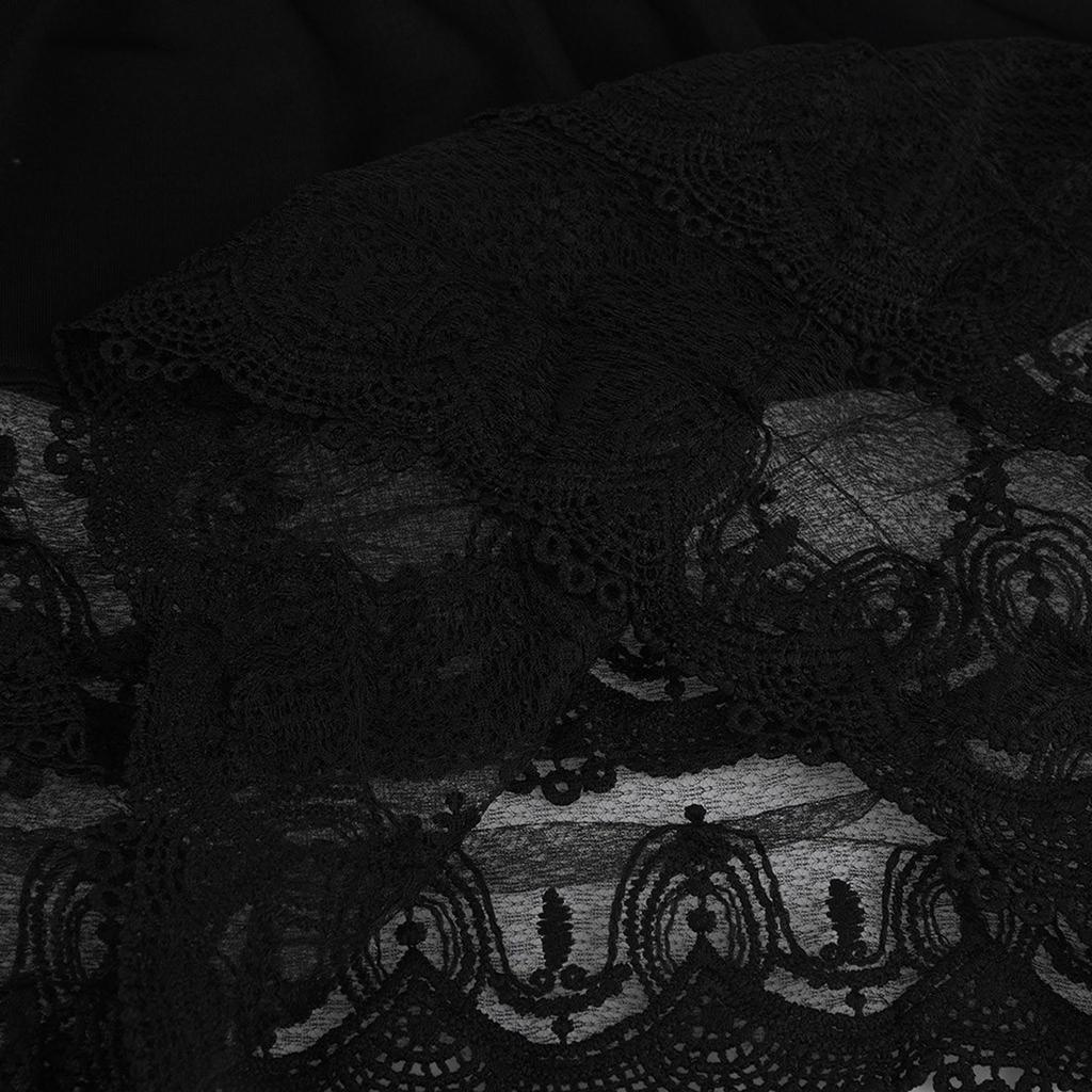 Women's Tiered Sheer Lace Trim Extender Half Plus Size Skirt