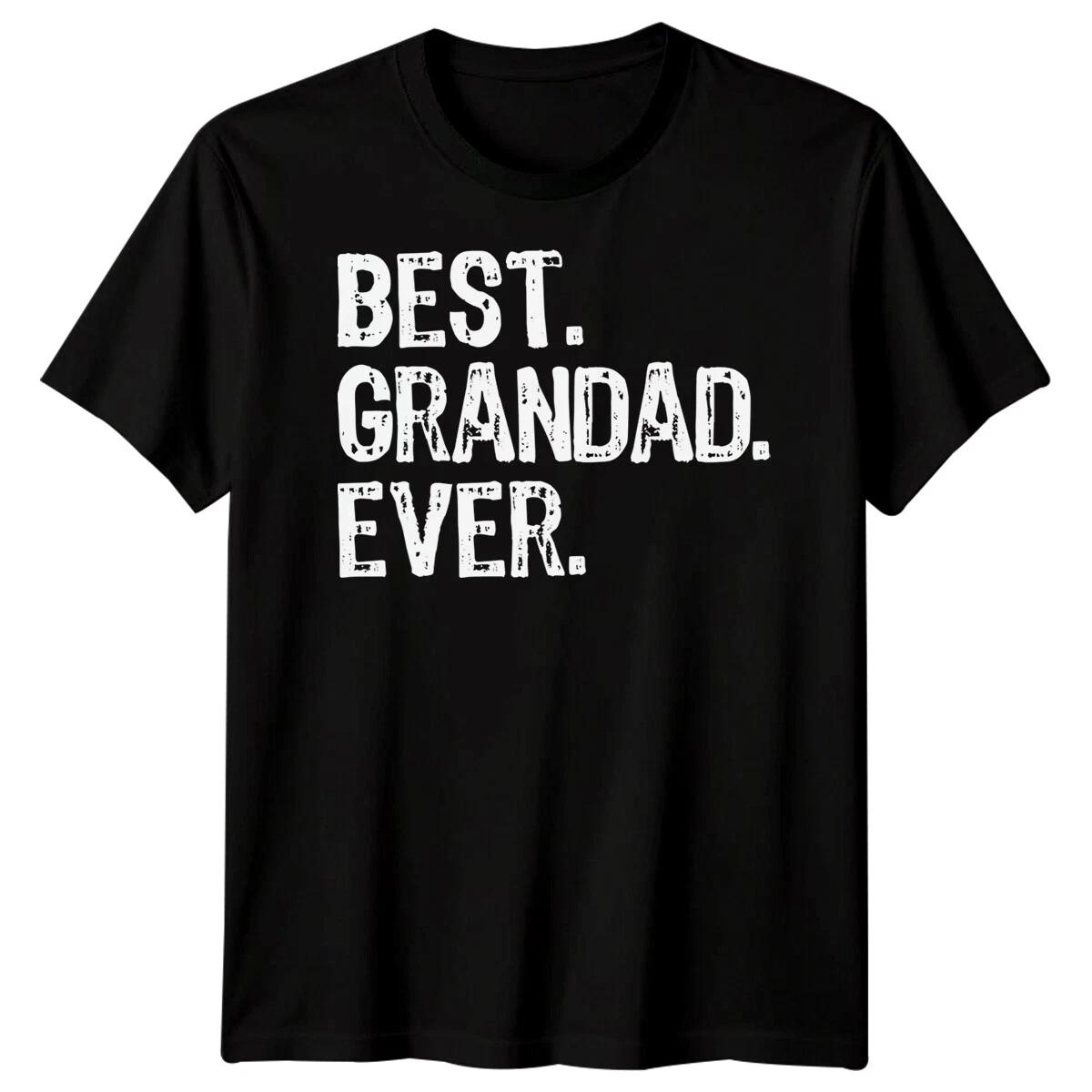 Mens Best Grandad Ever Funny Fathers Day T-Shirt Tee Dad Papa Life Daddy Gift#FD 3XL
