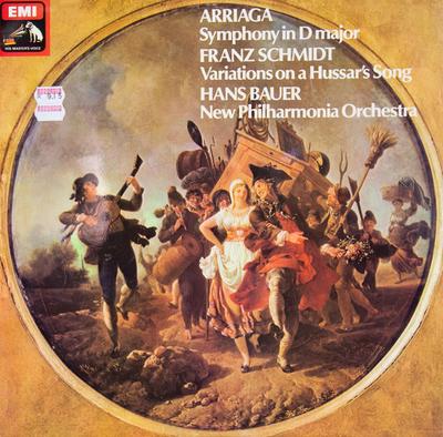 LP Record JUAN CRISÓSTOMO DE ARRIAGA / FRANZ  - Symphony In D Major / Variations On CSD3769 His Master's Vo 1976 UK Classical Used