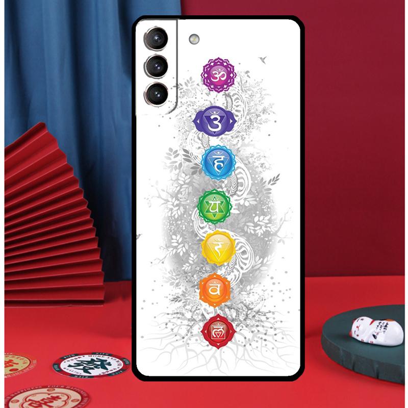 Mandala Chakra Insist Yoga Phone Case For Samsung Galaxy S24 Ultra S9 S10 S20 FE S21 S22 S23 Plus S25 Ultra Back Cover