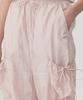 COVERNAT WOMAN String Fluid Cargo Pants Light Pink