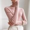 Autumn Winter New Fashion Long Sleeve Half High Collar Bottoming Shirt Solid Women's All-match Knitting Chic Tops