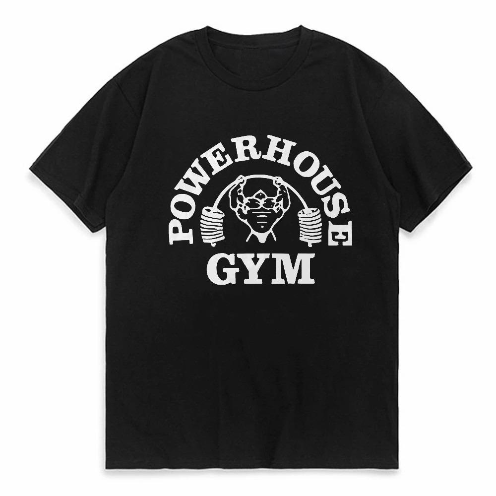 Sommer-Kraftpaket Fitnessstudio T-Shirts Mode Damen T-Shirt Grafikdruck Sportlich Herren T-Shirt Sportlich lässig Rundhalsausschnitt Kurzarm T-Shirts
