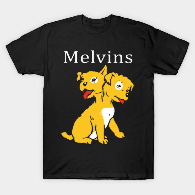 Men Black Print T-shirt Melvins Houdini, Two Headed Dog Vintage Metal #418 - Qh #31 No-Cut Transfer Paper Print Cotton Tshirt L чёрный