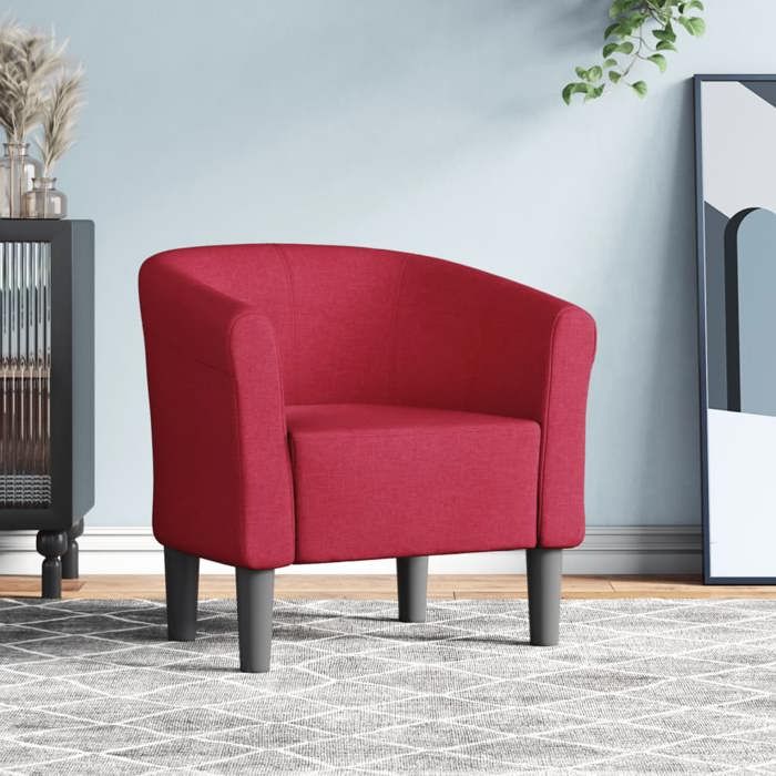 VidaXL Fauteuil Cabriolet, Chaise avec Accoudoirs, Canapé avec Dossier, Siège Rembourré, Meuble de Salon Chambre Bureau, 356427
