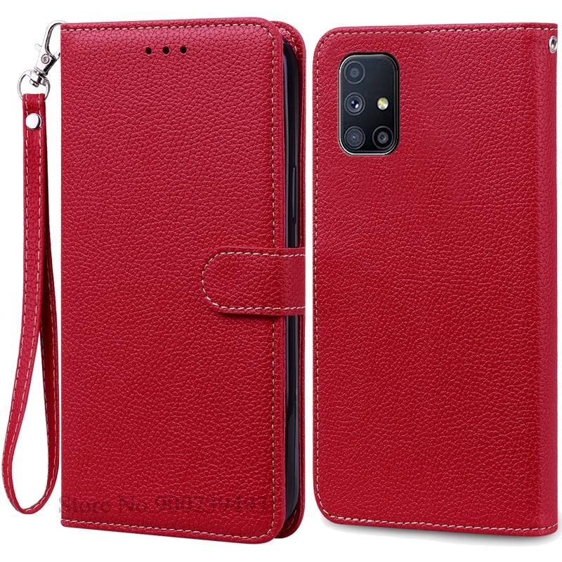 For Samsung M51 Case Soft Silicone Wallet Leather Flip Case For Samsung Galaxy M51 Case M 51 Stand Book Cover Coque Fundas