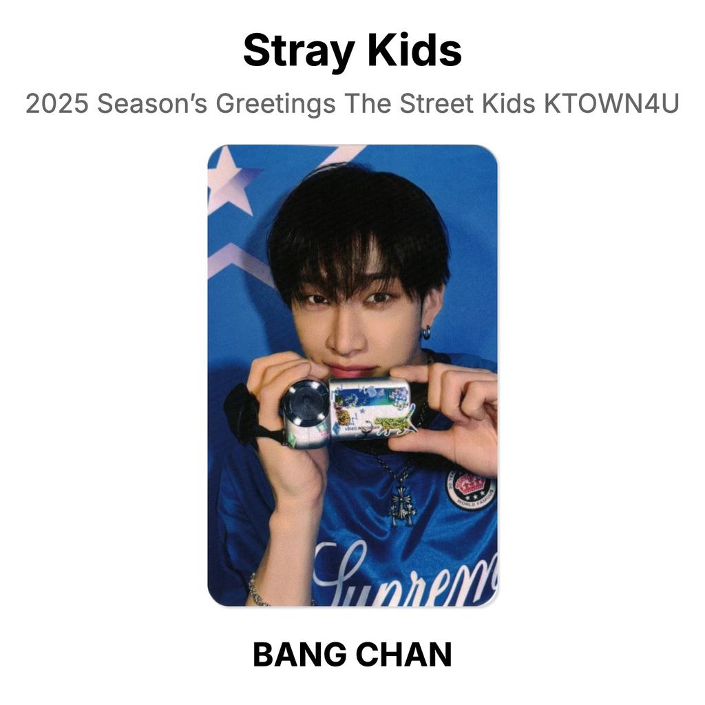 Stray Kids 2025 Season’s Greetings The Street Kids KTOWN4U Official Photocard