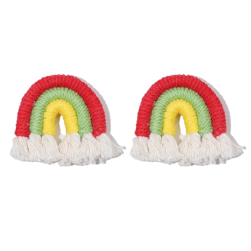 1pc Handmade 45mm Braided Cotton Tassle Charm Pendnat for Earring Necklace Keychain DIY Jewelry Craft Making