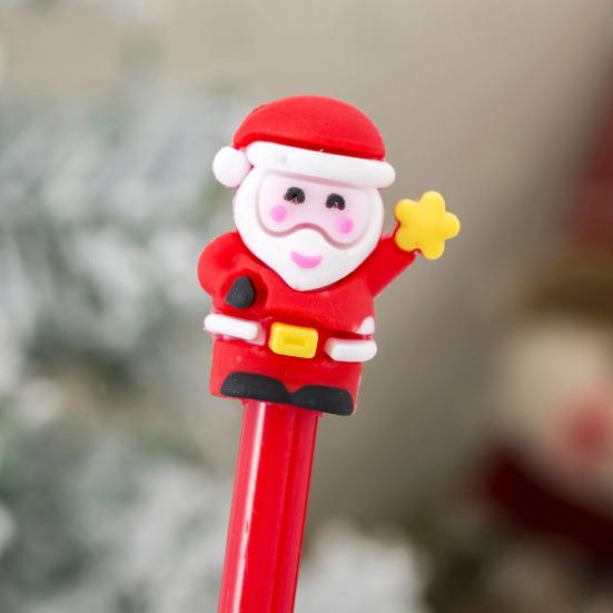 10/20Pcs Christmas Gel Ink Pens Deer Snowman Santa Claus Design Kids Gel Pens School Supplies Christmas Party Favors