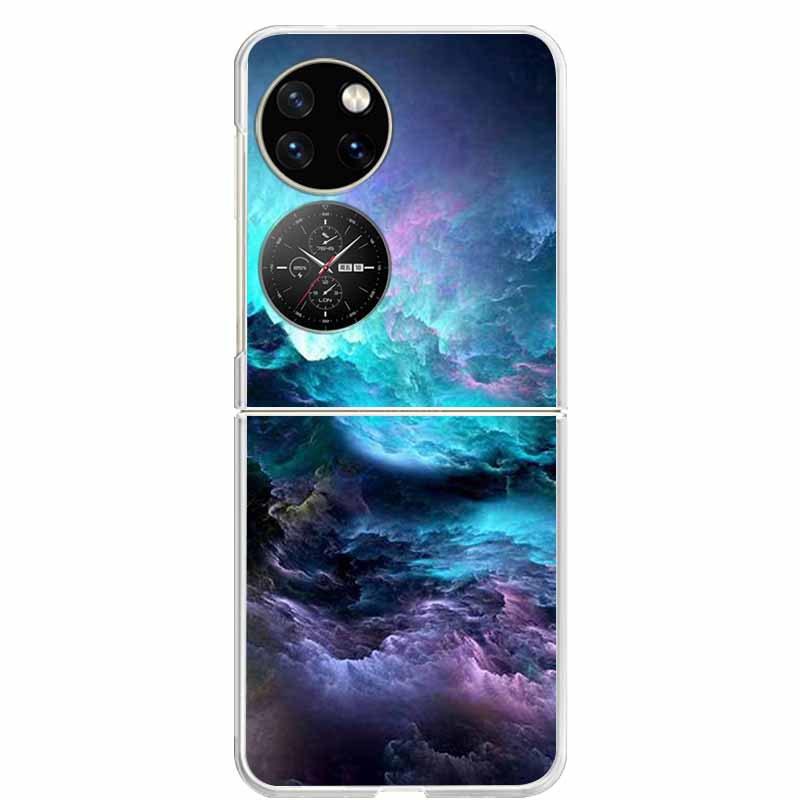 For Huawei P50 Pocket Case Transparent Clear Hard PC Phone Back Cover For Huawei P50 Pocket Cases P 50 Pocket 2022 Shells Capa