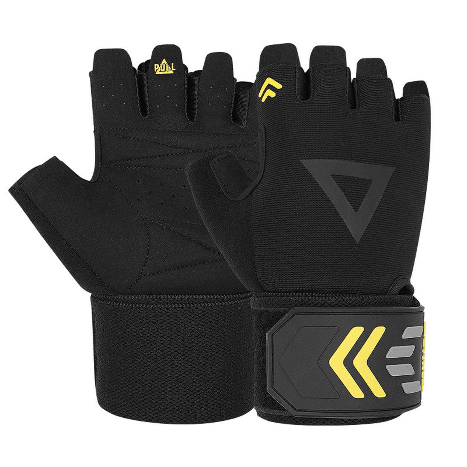 Fitness Gloves, Half-Finger Cycling & Weightlifting Guards, - Breathable Gloves for Men & Women, Gym Training S