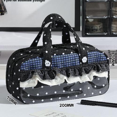 Japanischer Ins-Stil Ita Bag Federmäppchen Niedliche Süßigkeiten-Tasche zur Abzeichen-Ausstellung, Tragbare Kawaii Kosmetiktasche Schreibwaren-Organizer