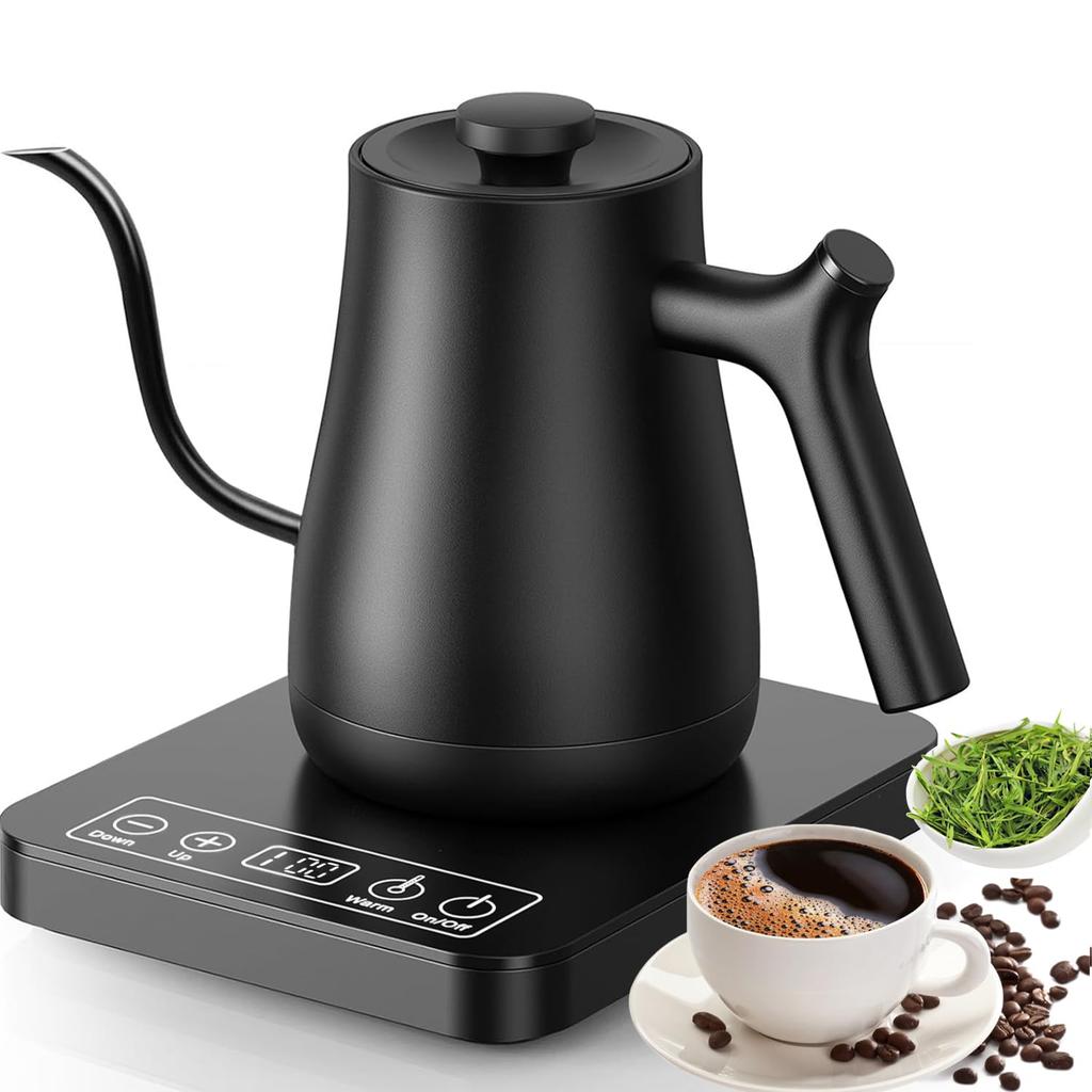 Electric Kettle, Temperature Adjustment, Coffee Kettle, Narrow Mouth, Drip Kettle, 1200W