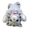 Sun Lemon Knee Cat Plush Toy M Size Gray