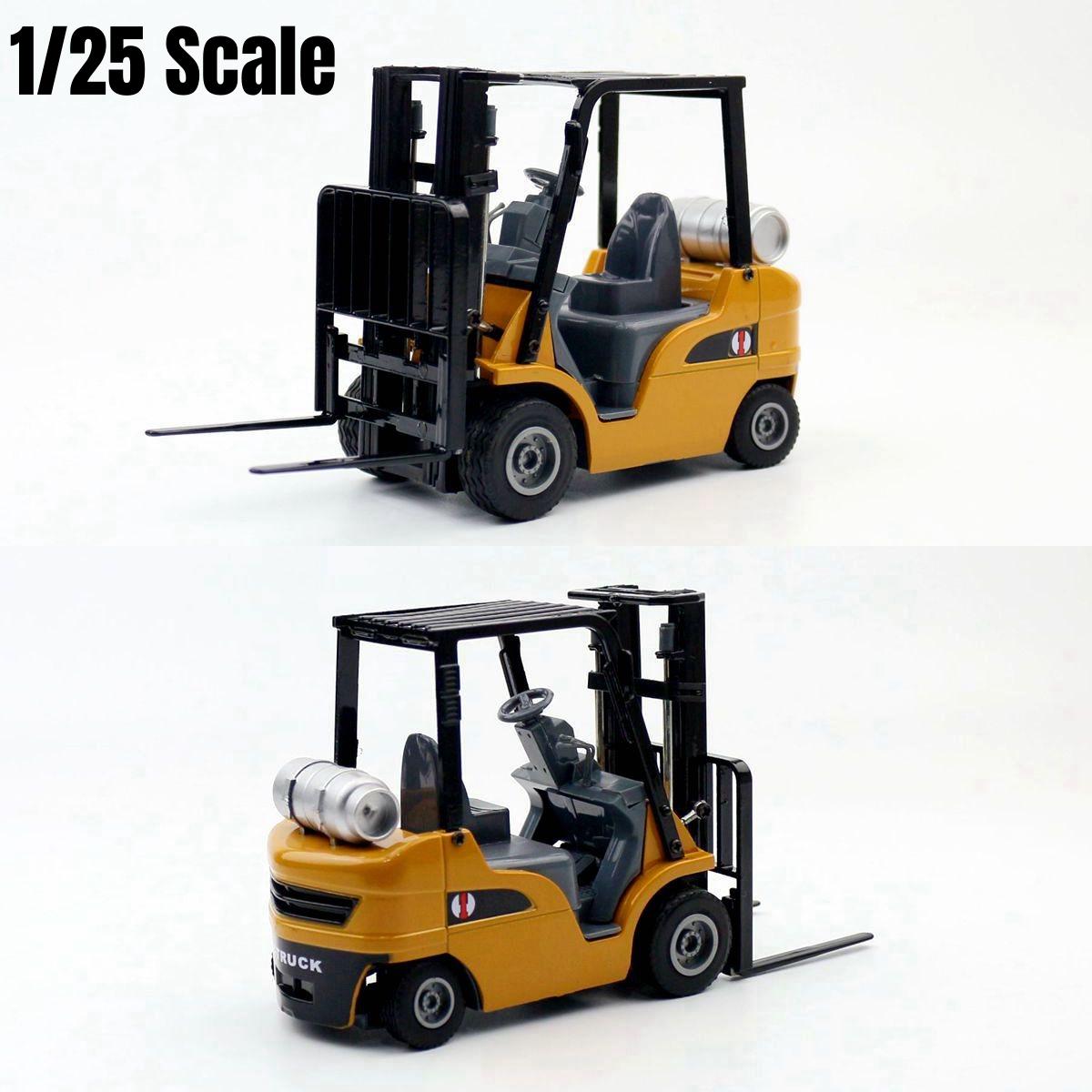 

Forklift Truck Engineering Vehicle Car Toy For Children 1/20 Diecast Miniature Metal Model 1/25 Collection Gift For Boys Kid