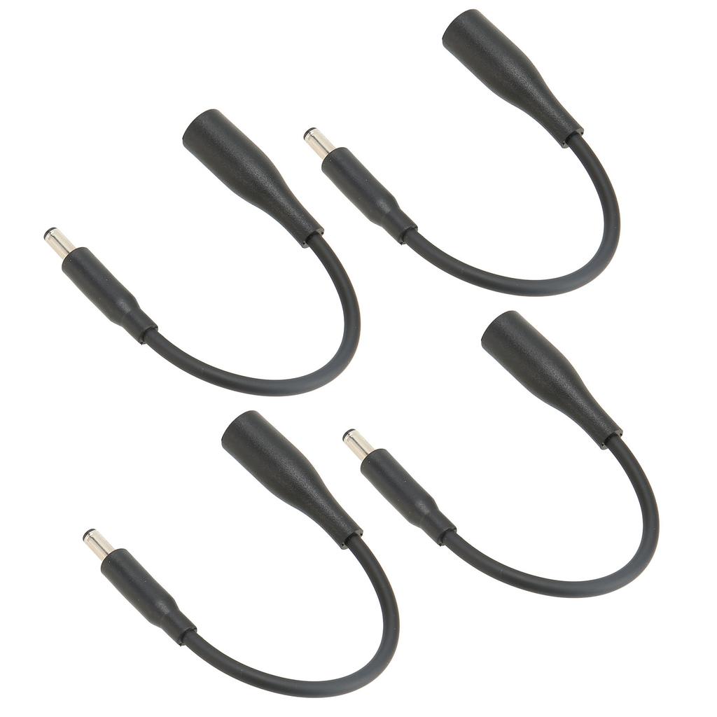 4pcs DC 7.4x5.0mm To 4.5x3.0mm Adapter Cable Plug and Play Portable Tip Adapter Converter Cable for Dell Laptop