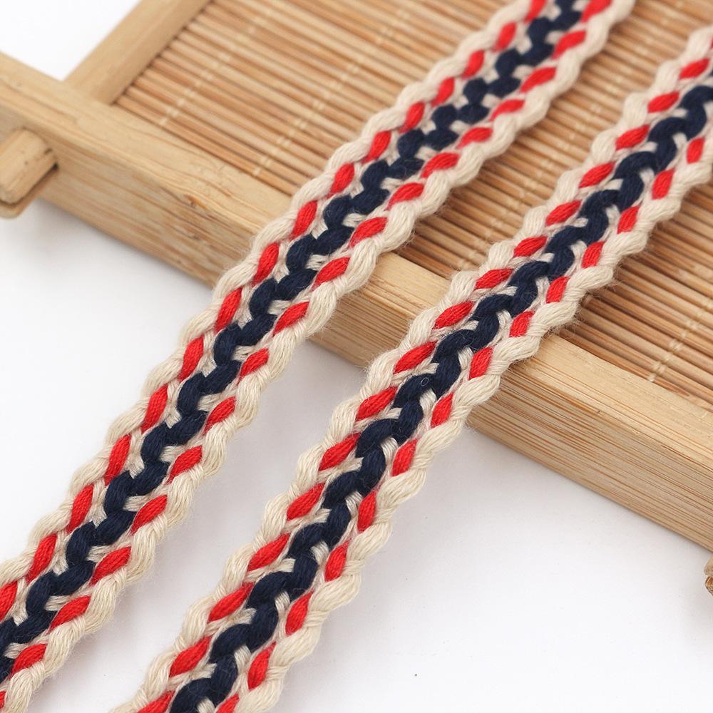 10yard  Classic Tweed Style Woven lace Trim Ribbon Garment Border Tape For dress Curtain Hat Bag DIY Sewing  lace trimming
