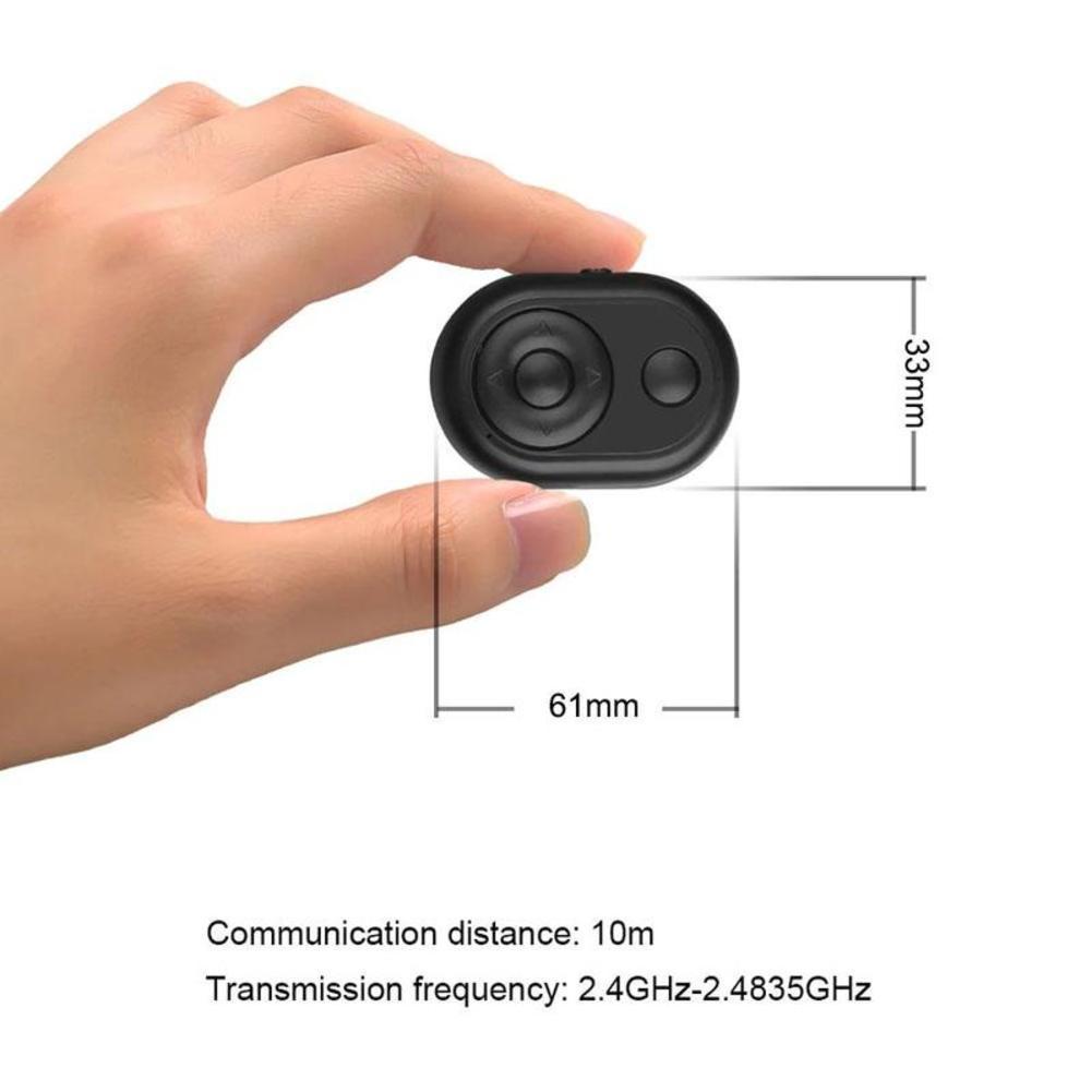 Mini Wireless Remote Controller Compatible with Bluetooth Self-Timer Shutter Button for Android Apple Camera