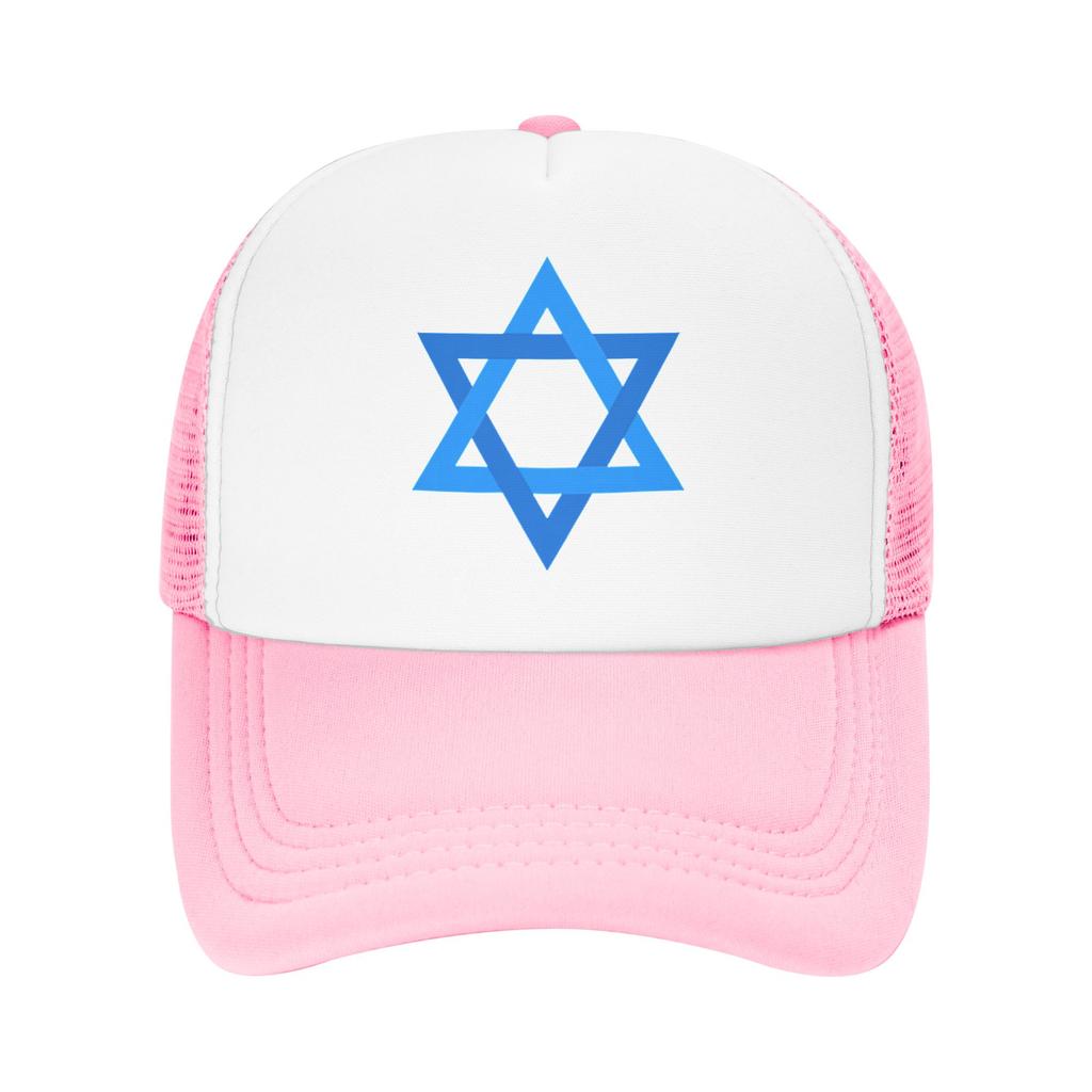Davidster Israëlische Vlag Israël Mesh Baseballpetten Unisex Sport Zon Hoed Hoed Verstelbaar Zomer Trucker Hoed