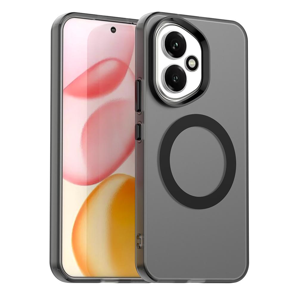 

Магнитный беспроводной чехол для зарядки для Honor 400 Pro 400 Lite 5G, чехол, прозрачная задняя крышка конфетных цветов, Fundas Coque Honor 400 Lite чёрный