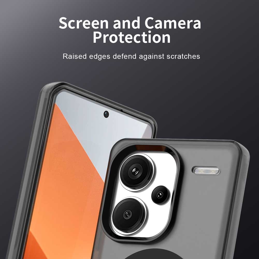 For Redmi Note 13 Pro Plus 5G Case Magnetic Wireless Charge Funda Redmi Note 13 Pro+ Plus Coque Matte Translucent PC Back Cover