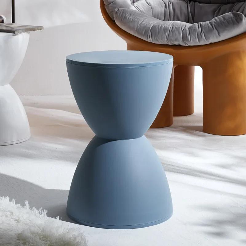 Nordic Style Footstool Creative Change Shoe Round Tea Table Multi-color Thickened Fashion Thickened Plastic Round Stool