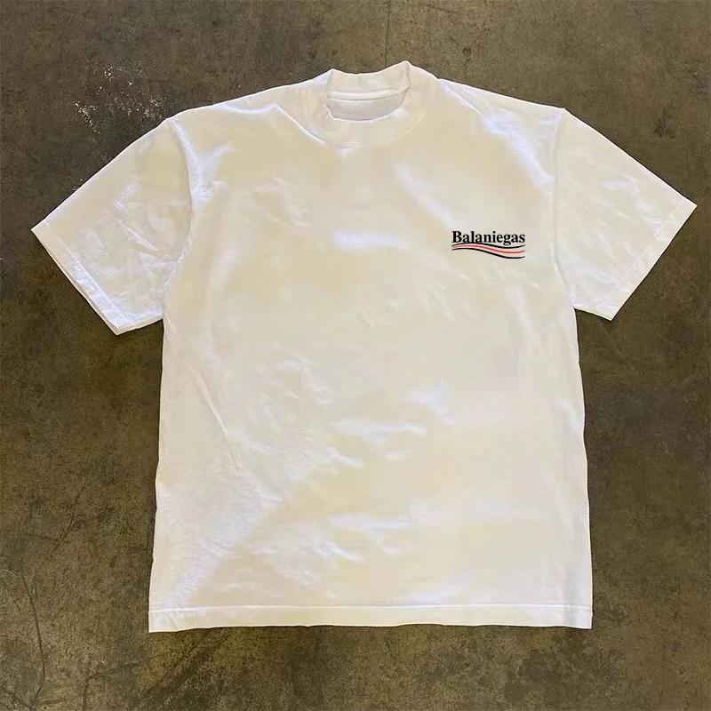 2026 Neue Luxusmarke Herren Mode Trend Druck Sommer Kurzarm T-Shirt Streetwear Lockeres Oberteil Atmungsaktives T-Shirt Unisex
