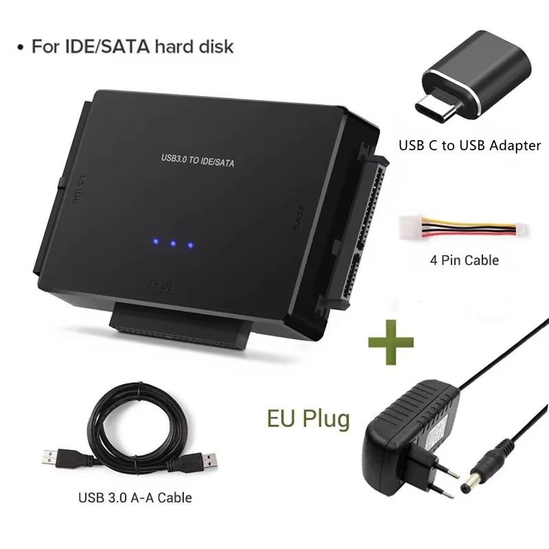 Xiaomi SATA/IDE to USB 3.0 Adapter Hard Drive Adapter Cable Converter for 2.5/3.5 Inch SATA and IDE HDD Support 6TB For PC Macbook
