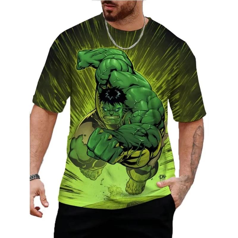 

Marvel Hulk 3D T-Shirt For Men Summer Cartoon Tops Tees Male Casual Stylish Short Sleeve Clothing Fashion Trendy Streetwear XXS