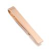 Men's Silver & Gold Tie Clip with Engraved Logo - Minimalist Design