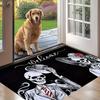 Halloween Easter Doormat Skull Welcome Mat Non-Slip Backing Indoor Outdoor Washable Floor Mat for Porch Entryway Home Holiday