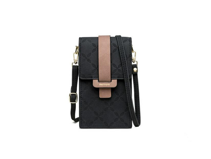 Prettyzys Pureti Ρετρό Μικρή Τετράγωνη Τσάντα Ώμου - Ευέλικτη Τσάντα Χιαστί για Κινητό Τηλέφωνο