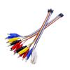 2Pieces Practical Color Coded Jumper Cables with Medium Sleeve for Electronics Experiments and Professional Applications