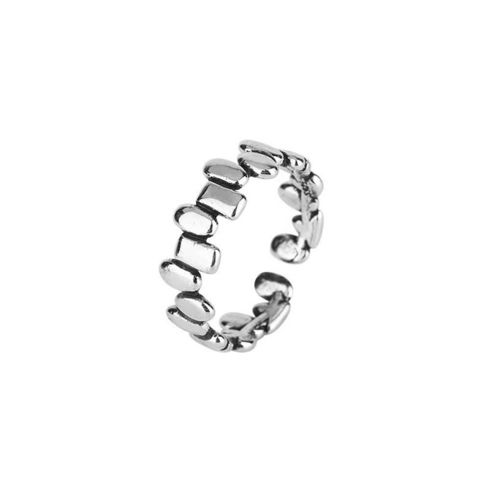 Ring Does Not Fade Niche Design Ins Opening Female High-end Sense Retro Cold Pearl Shell Versatile Irregular
