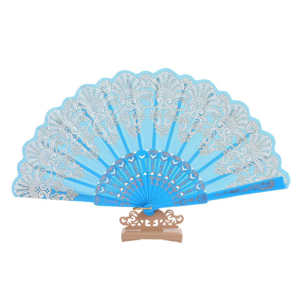 Chinesischer Faltfächer Floral Handfächer Vintage Faltbarer Tanzfächer Party Dekoration