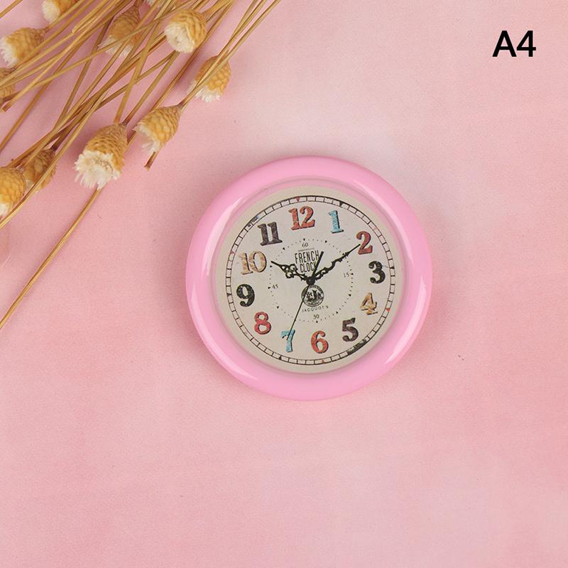 Multi Dollhouse Wall Clock Bird Octagonal Alarm Clocks Doll House Miniature Accessories Pretend Play Living Room Furniture Toys