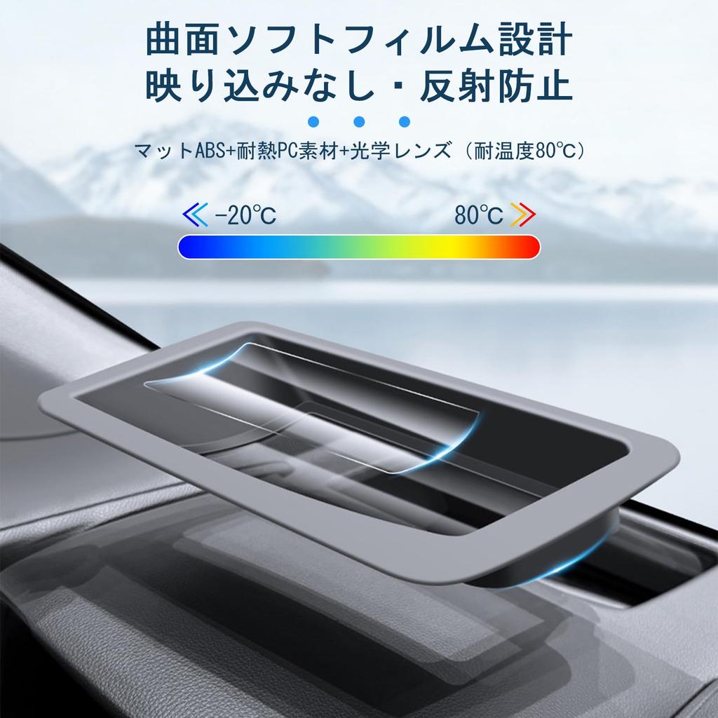 New Toyota Cruiser Film HUD Protective Cover Design Dustproof Cover Waterproof High Visibility Double Image Prevention Reflection Reduction High