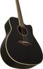 YAMAHA Trans Akustikgitarre Schwarz BL FGC-TA