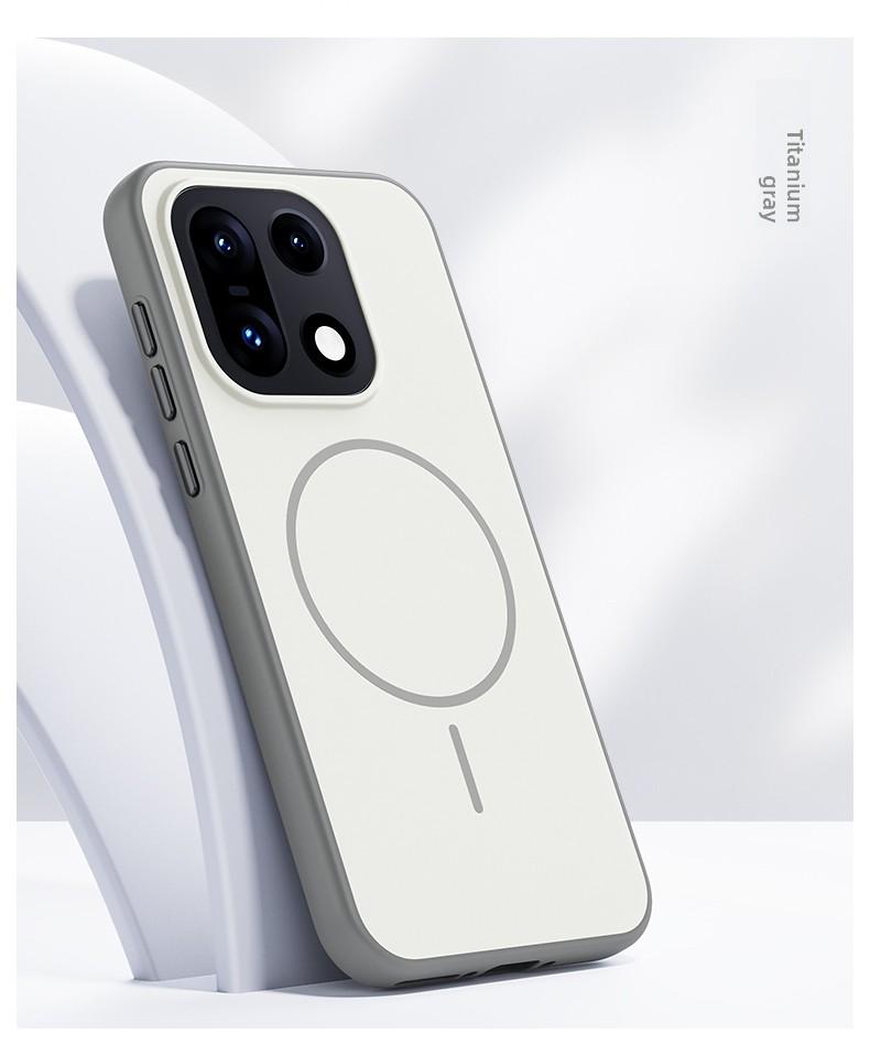 

Minimalist Matte Skin Feel Silicone Magnetic Case For Oneplus 15 Wireless Charging Soft TPU Bumper Full Protect Shockproof Cover OnePlus 15