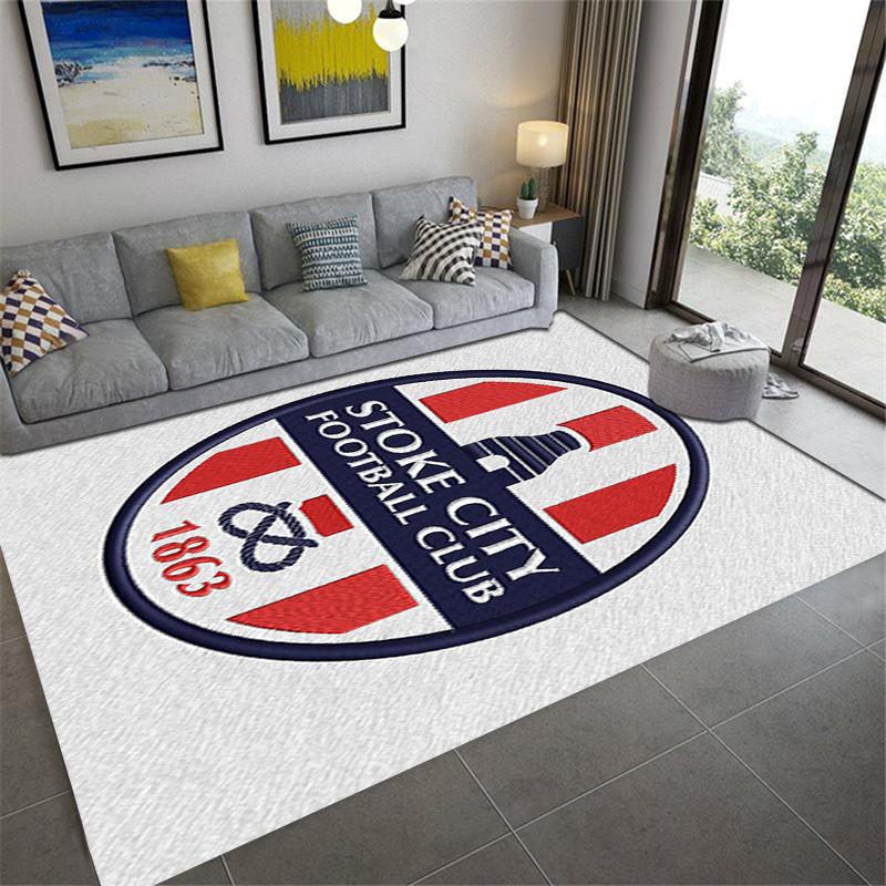 2025 New Stoke City FC Carpet Rug for Living Room Bedroom Home Sofa Decoration,Kids play Non-slip Floor Mat182
