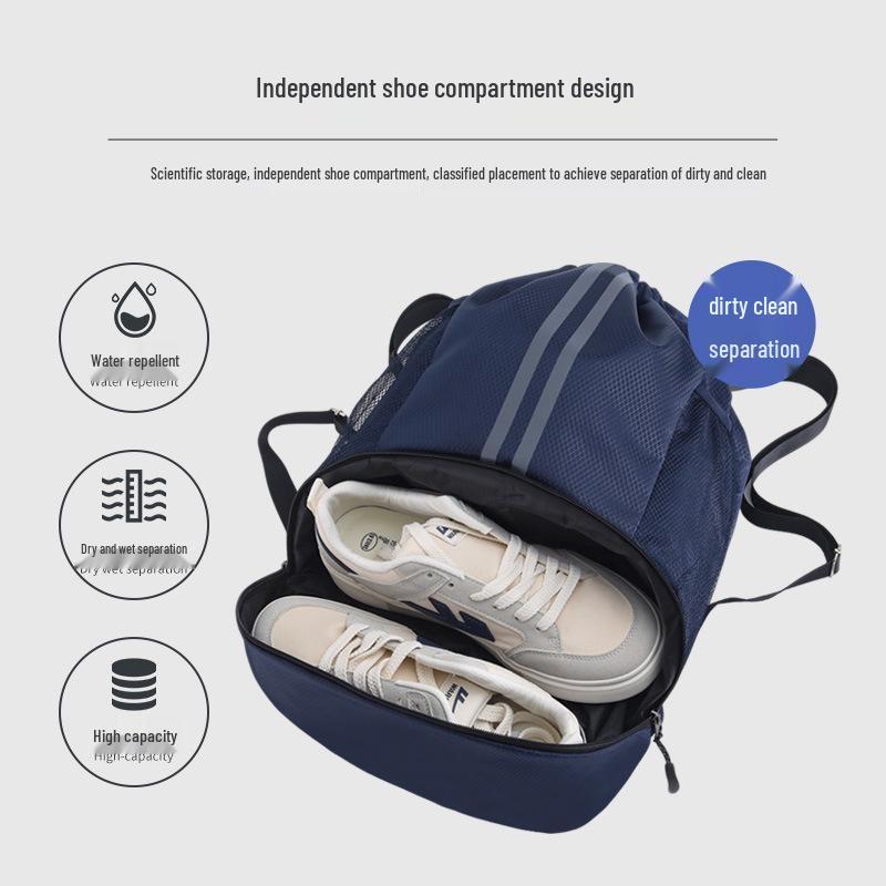 Mochila de Viaje Grande de Tela Oxford - Unisex, Portátil, con Cierre de Cordón, Bolsa Deportiva y de Baloncesto