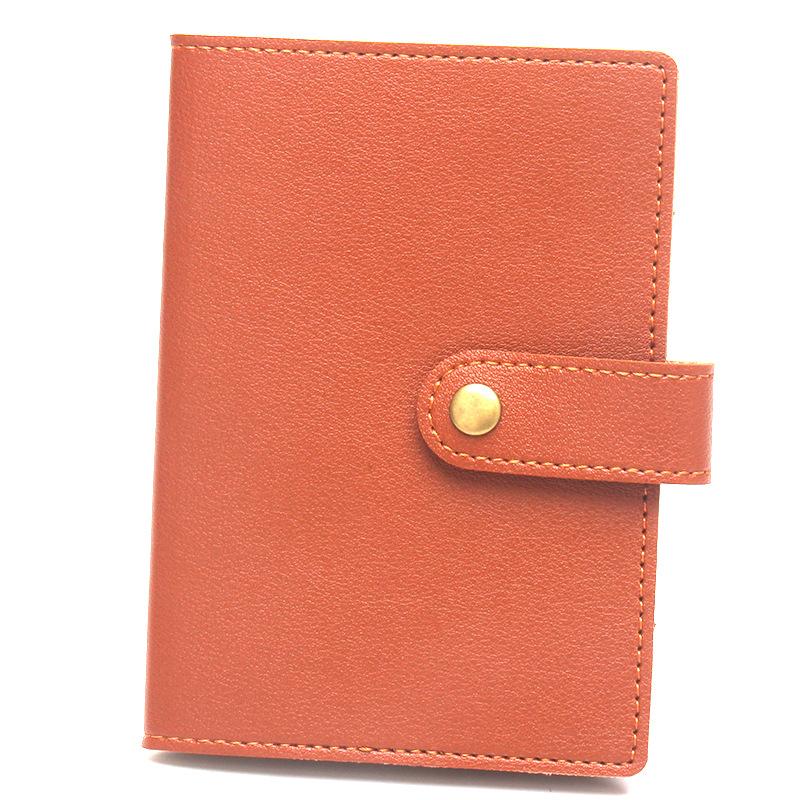Holiday Travel Accessories Fashion Copper Button Passport Holder Luggage Tag Extra Thick Leather Passport Cover Luggage Tags