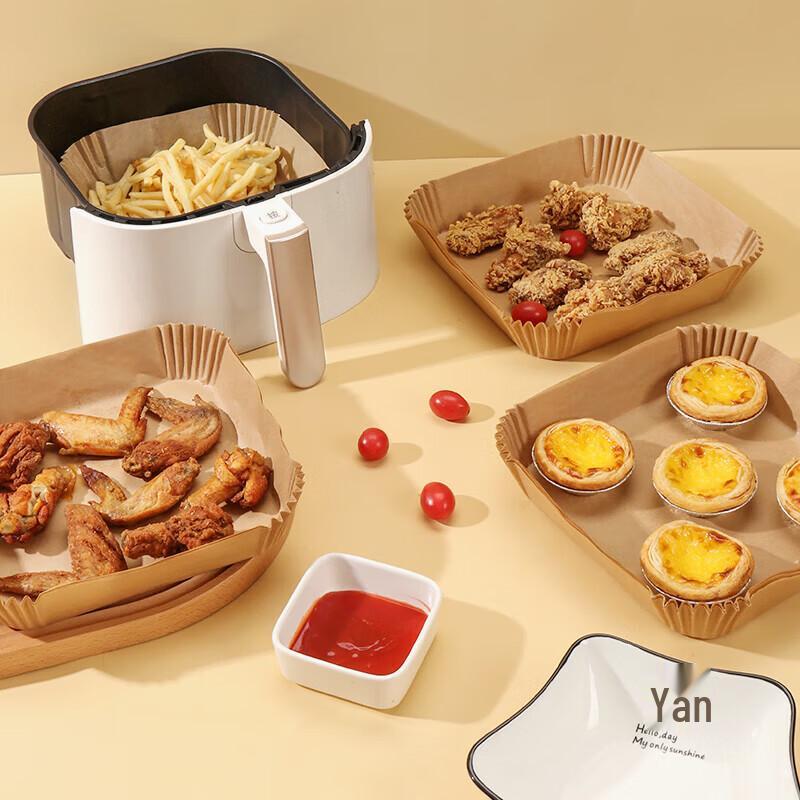 Baijie Square Air Fryer Parchment Liners