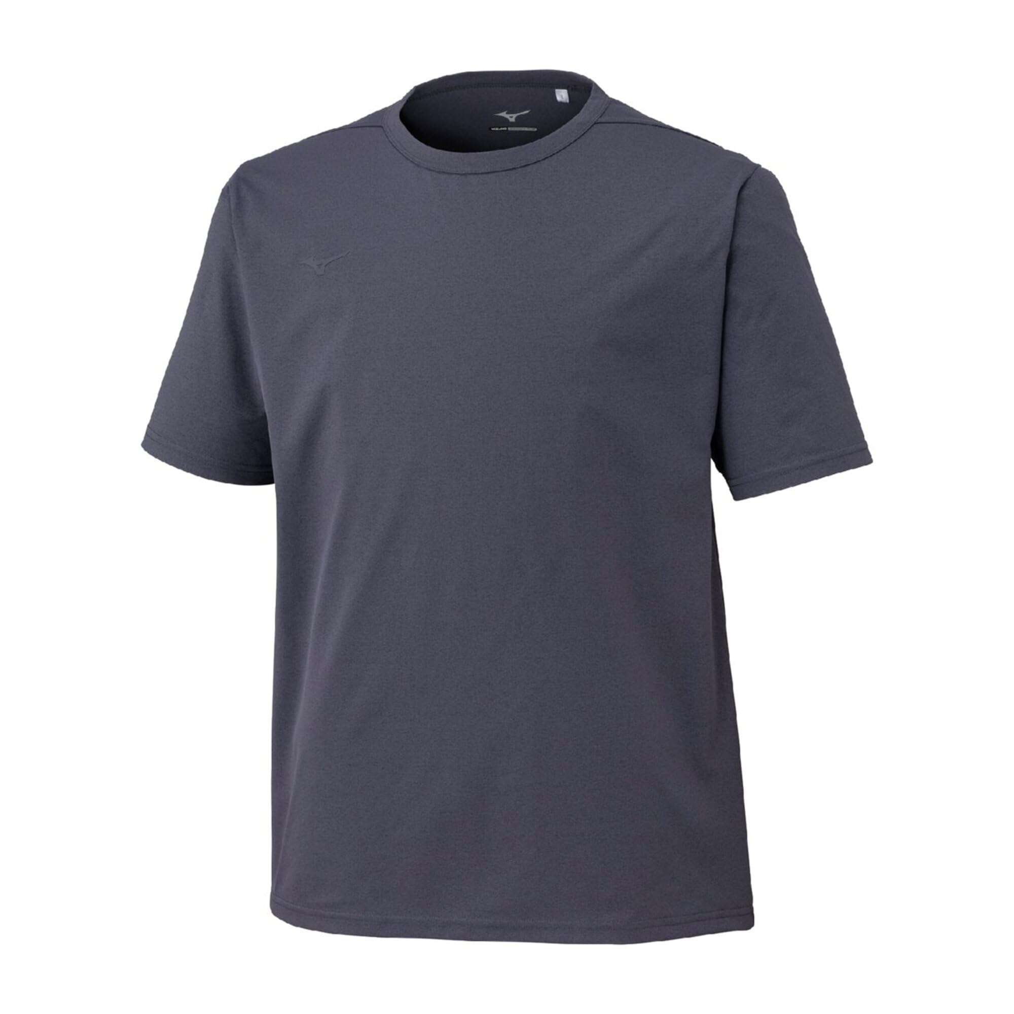 

Mizuno Men s Odyssey Gray Soft Dry Sports T-Shirt (Wide Silhouette), Sweat-Wicking, Quick-Drying, 32MAC557