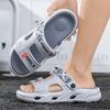 Slippers Young Men Summer Wear Dual-Purpose Beach Sandals Sports Leisure Non-Slip Outdoor One-Word Drag Men