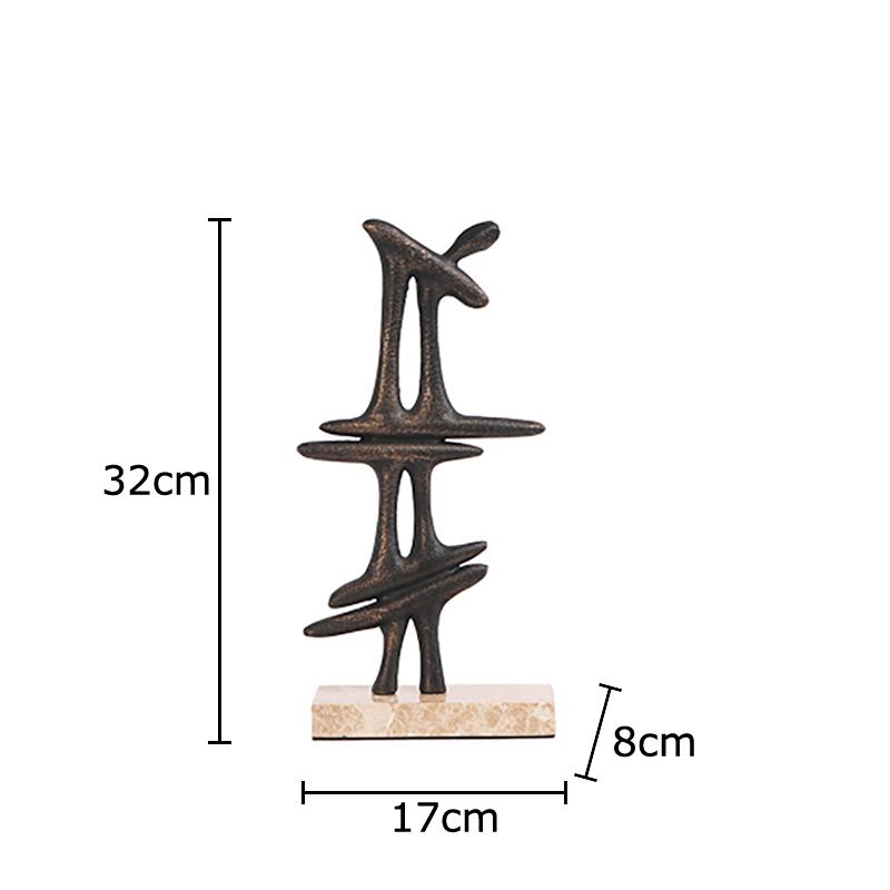 

Abstract Art Irregular Structure Metal Sculpture Desk Decoration Minimalist Artwork Creative Ornaments Room Aesthetic Decor