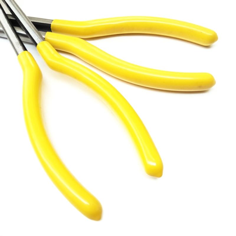 Long Reach Hose Grip Pliers 11Inches Long Nose Pliers Hose Gripper Pliers Spark Plug Boot Removal Pliers Serrated Jaw