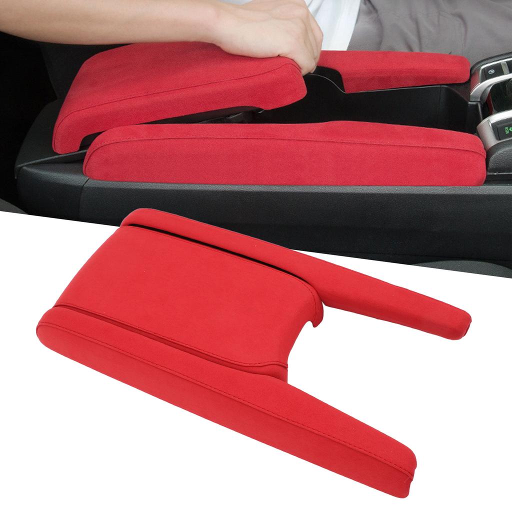 Armrest Cover Suede Interior Center Console Armrest Box Panel Cover Trim for   10th Gen 2016 To 2020